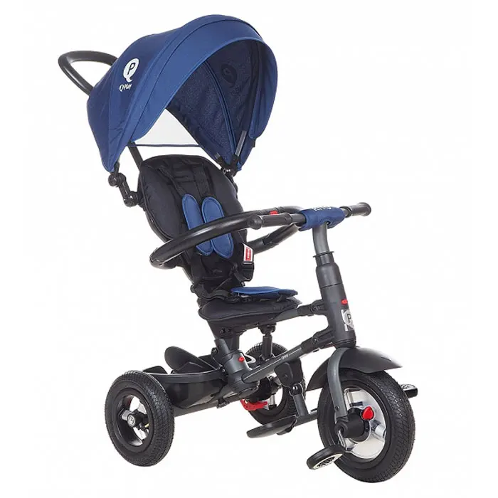 Велосипед трехколесный складной с ручкой QPLAY QA6J Blue|Велосипеды| |
