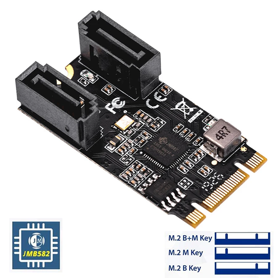 Внутренний M2 ngff B & M ключ для SATA3 SSD адаптер контроллер карта Поддержка NVMe pci e 3 0
