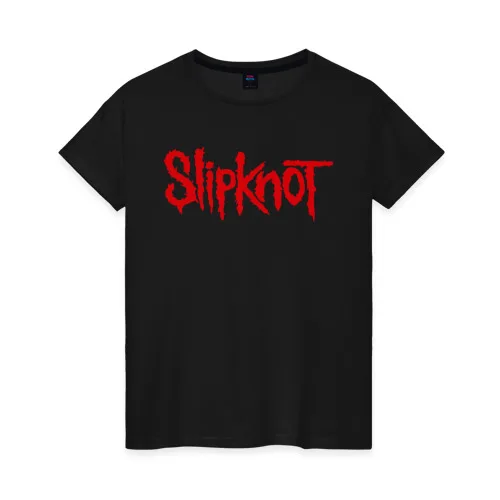 Женская футболка хлопок Slipknot (1) | одежда