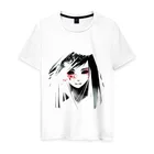 Мужская футболка хлопок лицо аниме 1