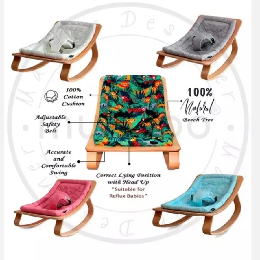 Mukabo звезда Плетеный абажур из натурального дерева для детской качалки главные Lap