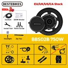 Bafang двигатель BBS02B 48В 750 Вт 8FUN BBS02 Bafang мотор среднего привода электродвигатель комплект для переоборудования электрического велосипеда LCD DPC18 850C
