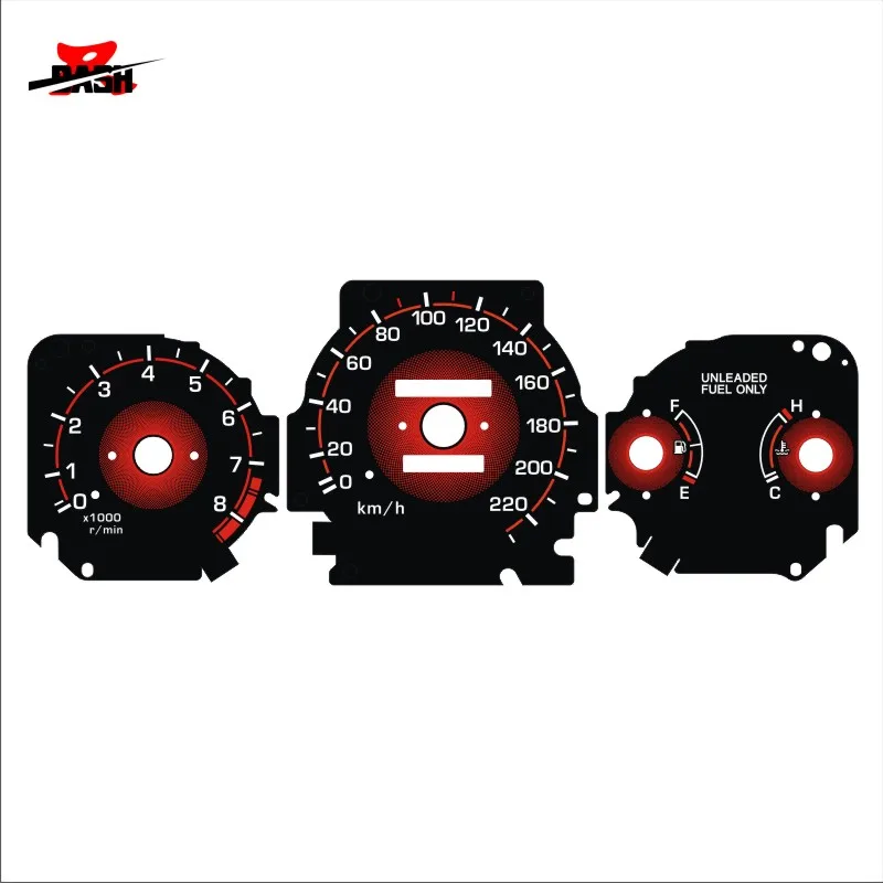 DASH EL Glow Gauge для Civic EK 1996 Manul автоматическая передача реверсивная черная панель