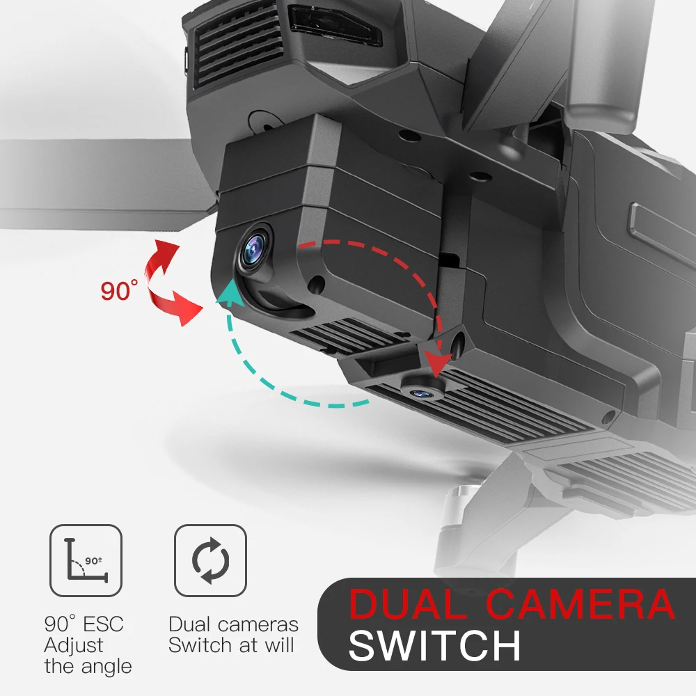 KF107 GPS беспилотные летательные аппараты с 4K HD двойной Камера 25 минут 1 5 км