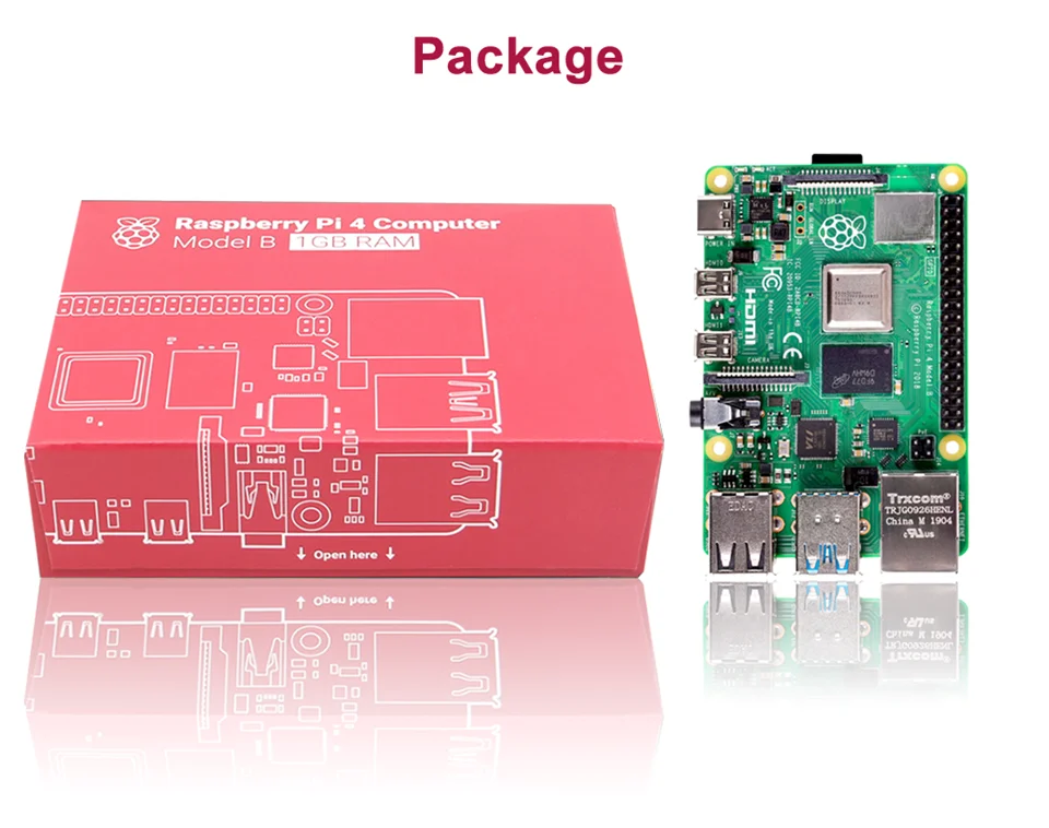 Последние Raspberry Pi 4 Модель B LPDDR4 2G/4G Quad-core Cortex-A72(ARM v8) 64-бит 1,5 Ghz Dual core 4K HDMI Выход Мощность чем 3B