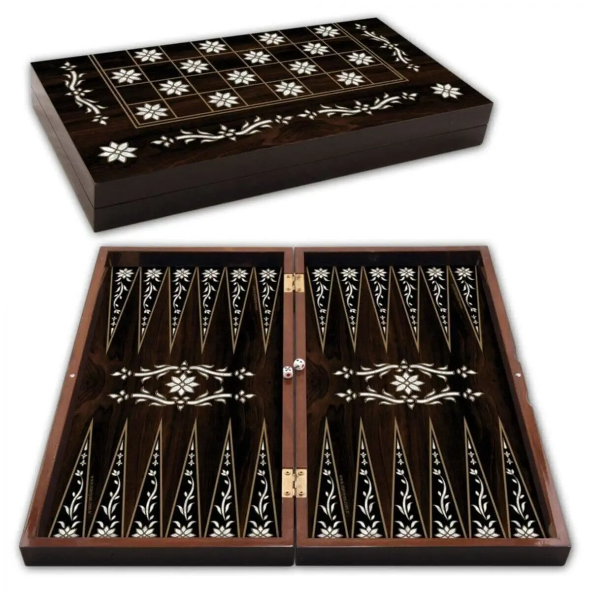 Big size Wood Veneer Backgammon Seti-48.5X25X6 Cm special design firm and quality player choice 2021 backgammon