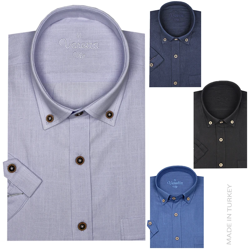 

Рубашка мужская с коротким рукавом, свободная Повседневная блуза из чистого хлопка и льна, однотонная пляжная сорочка с воротником-стойкой, лето