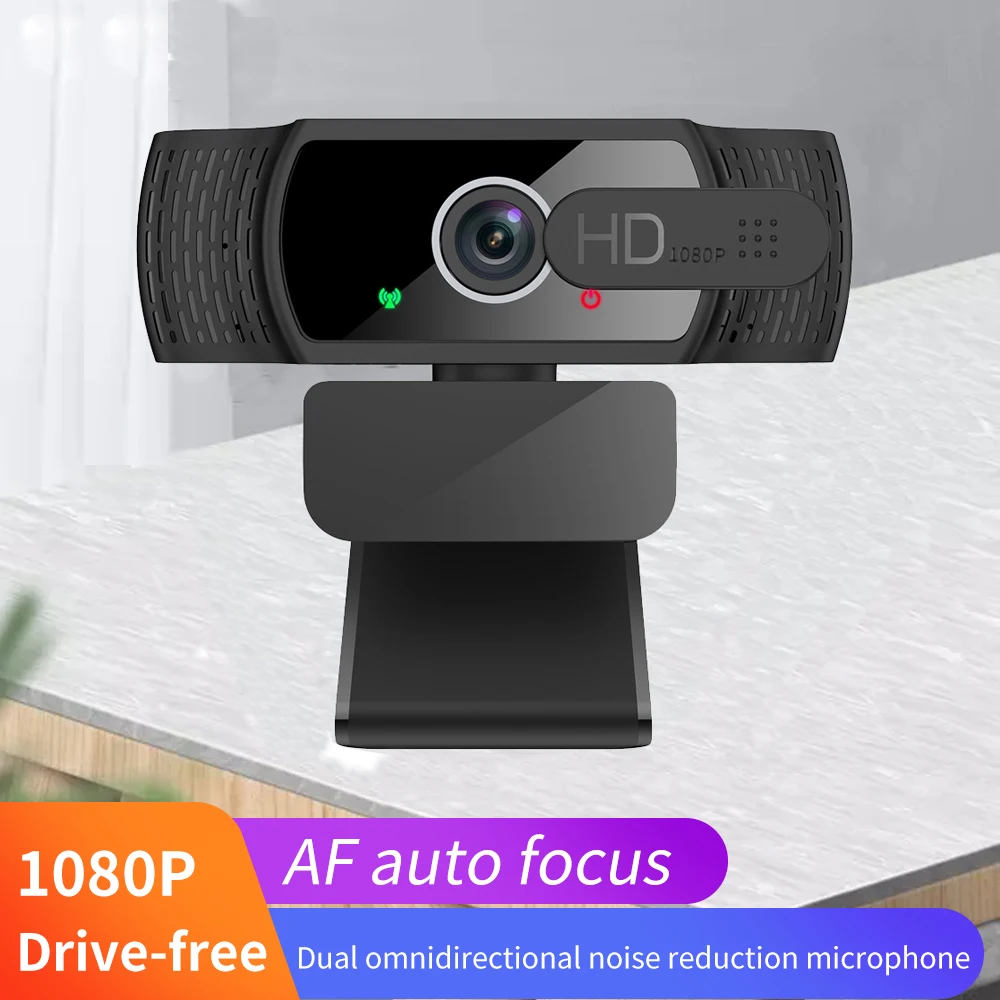 

Webcam 1080P Full HD 2 Mega web camera with microphone Auto Focus USB Full HD 1080P Webcam cover for Computer PC Laptop Skype