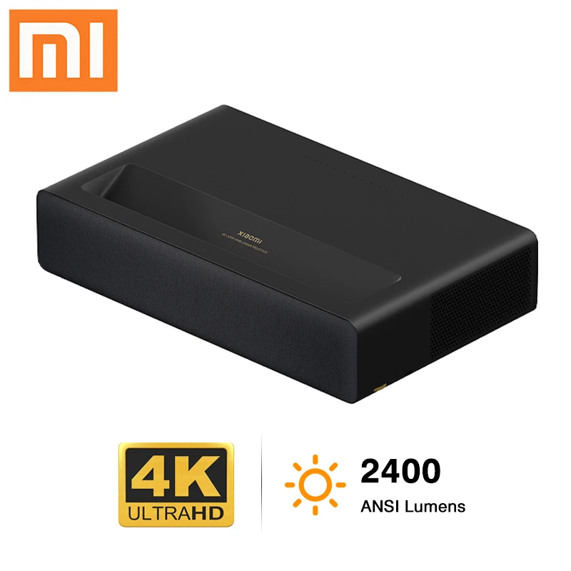 

Xiaomi лазерный кинотеатр 2 4K проектор 2400ANSI люмен Домашний кинотеатр Smart Android WIFI HDR Dolby атмосферs ТВ проектор с коротким фокусом