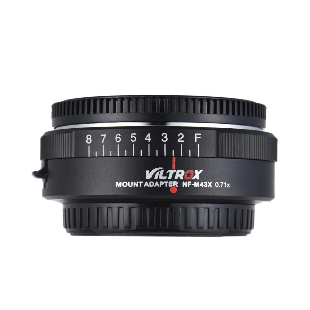Viltrox NF-M43X 0.71x фокусное скоростной редуктор переходник для бустера Turbo диафрагмы для Nikon объектив M4/3 камера GH5 GH5GK GH85GK GF4 GX7