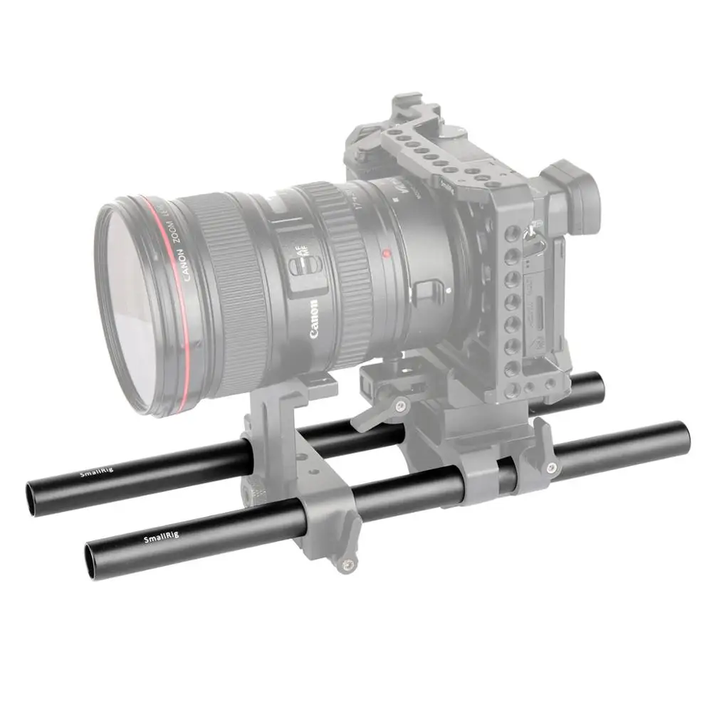 Стандартные черные стержни из алюминиевого сплава SmallRig 15 мм рельсовые M12 с