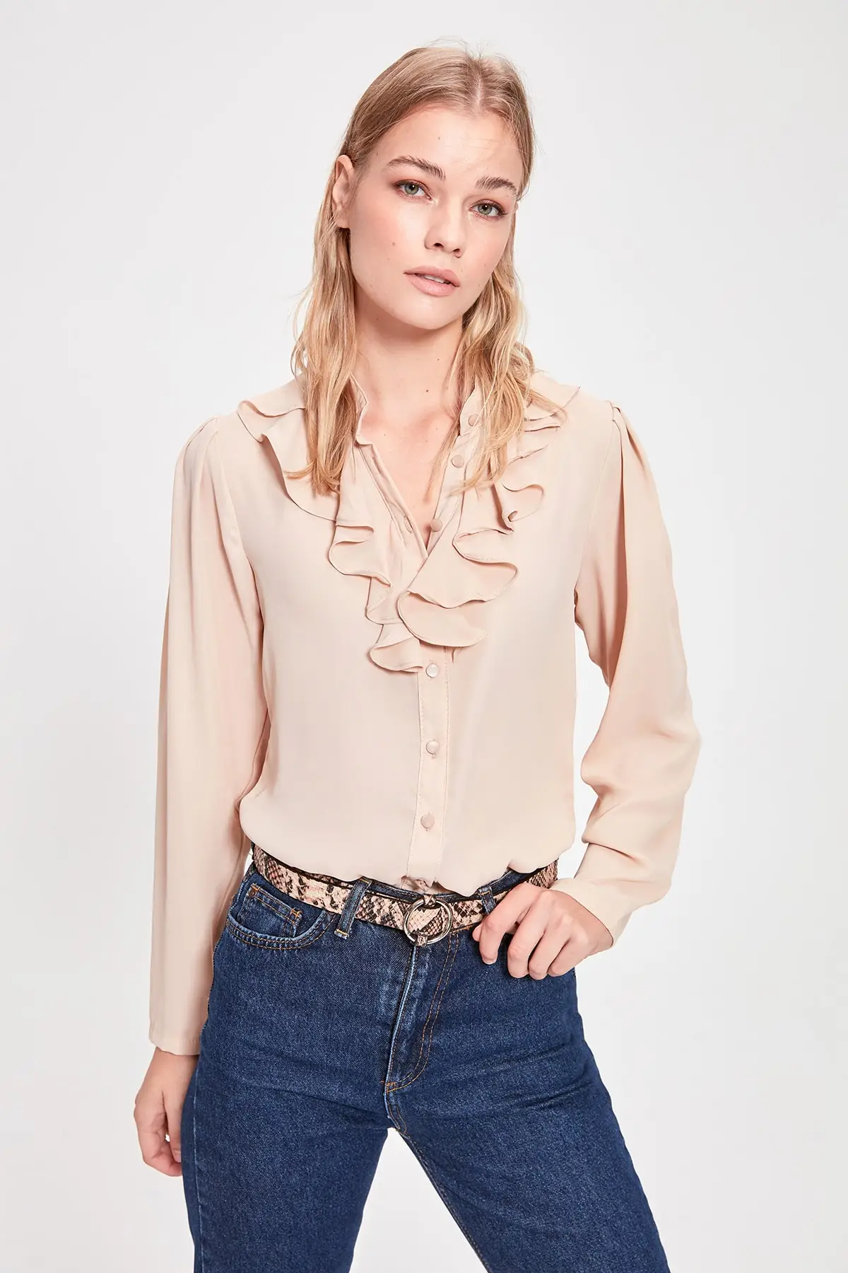 

Trendyol рубашка с оборками TWOAW20GO0292