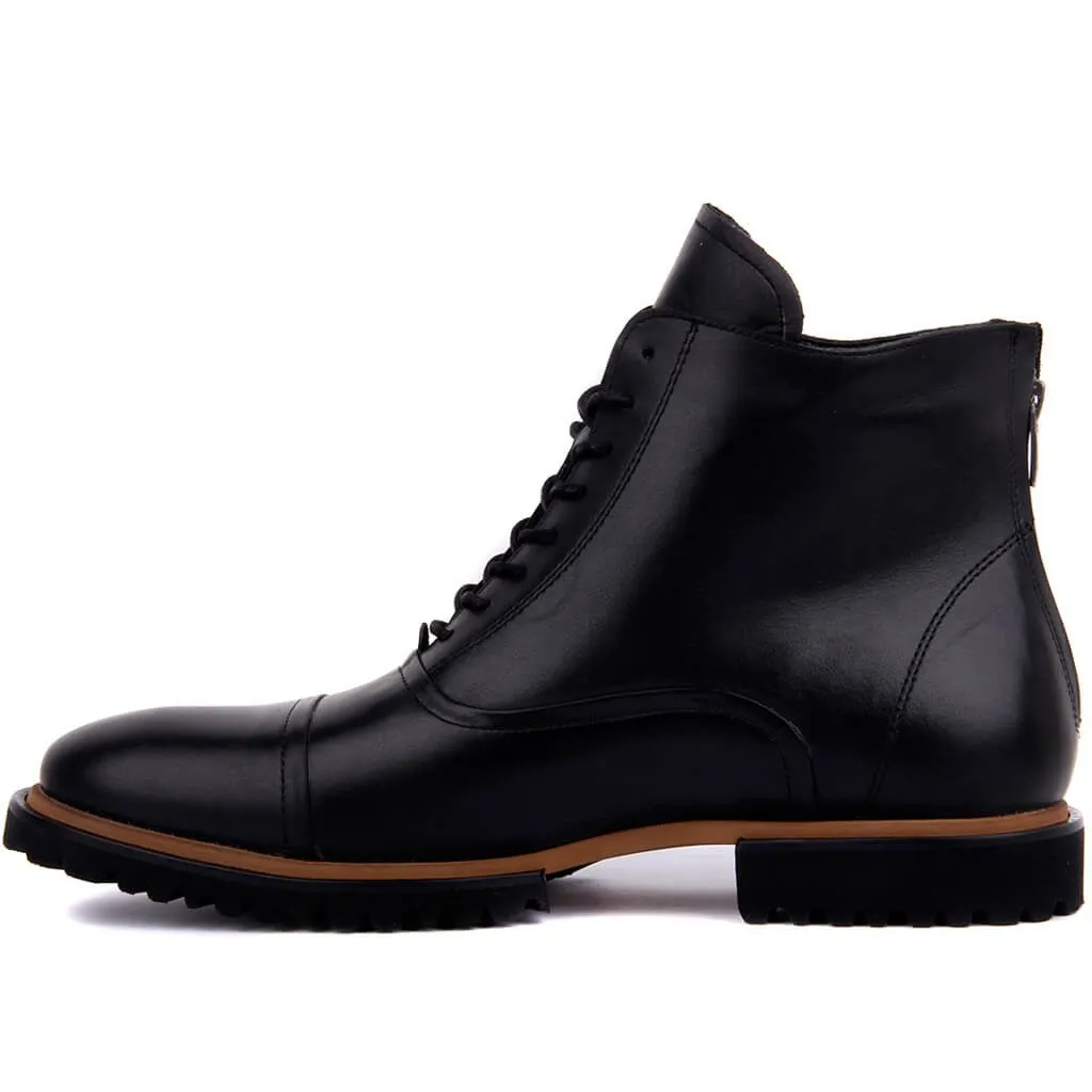 Мужские ботинки из черной кожи Sail-Lakers | Обувь