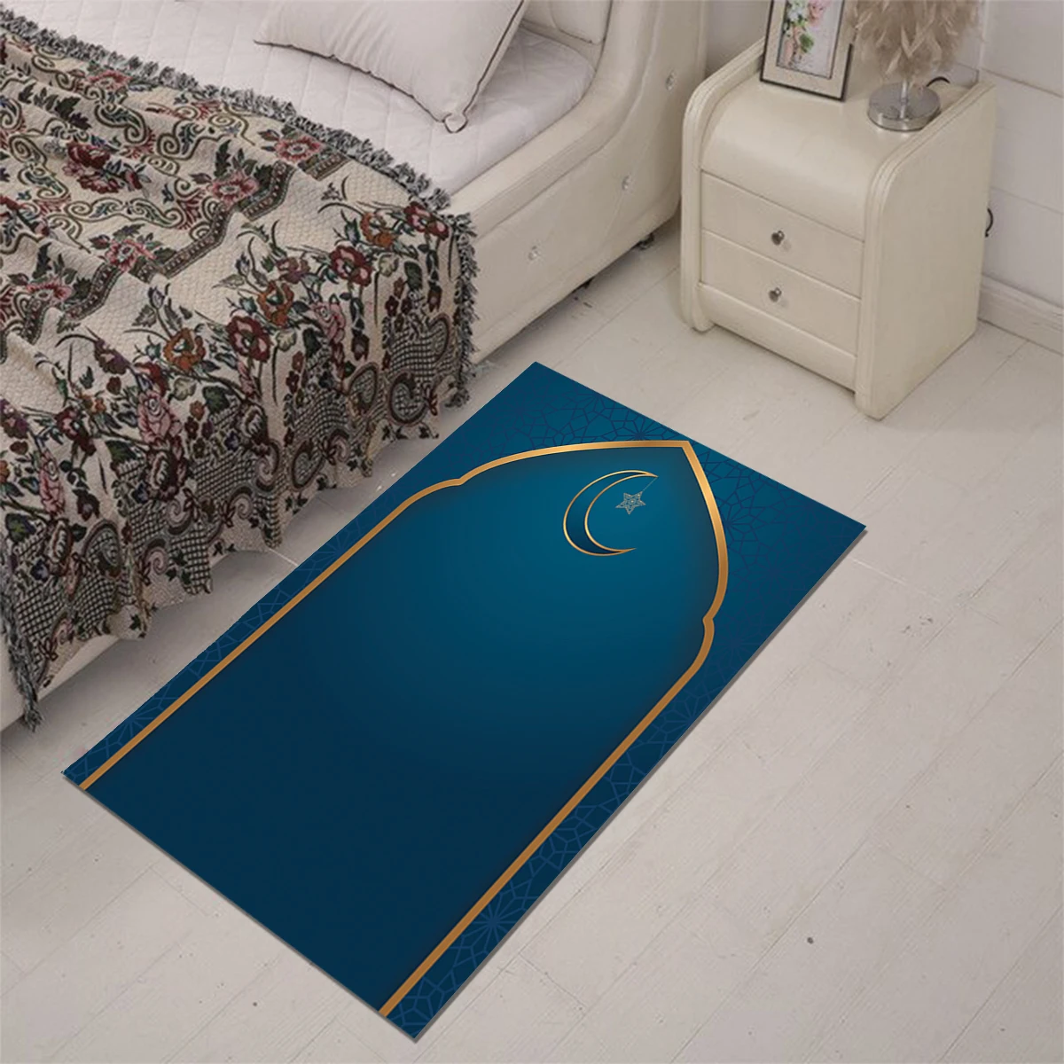 

Prayer Rug, Veronya Sejadah p13, Janamaz , Elegant, High Quality, Luxury, thick and Soft Prayer Carpet