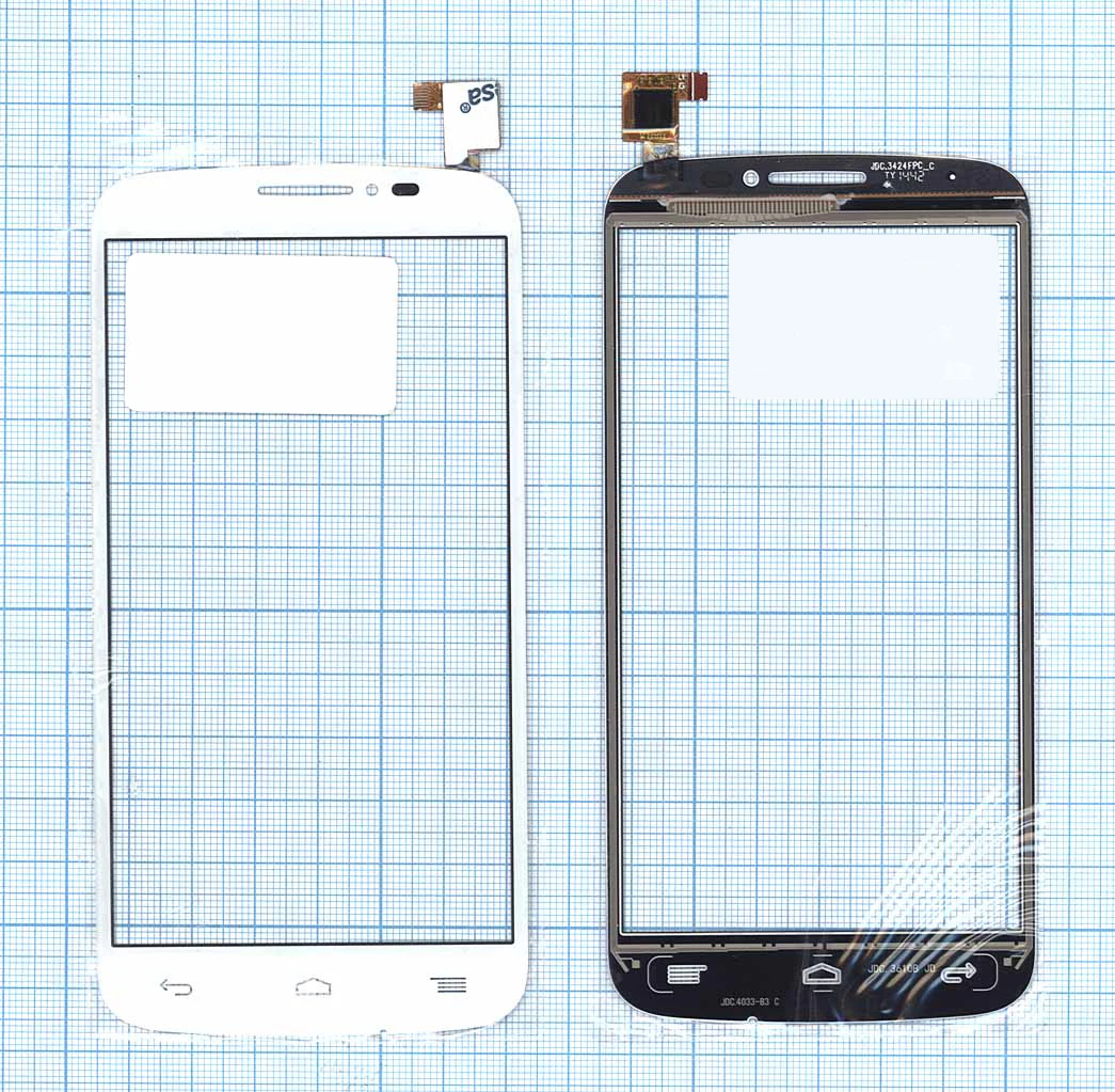 Сенсорное стекло (тачскрин) для Alcatel POP C7 7041D белый | Мобильные телефоны и