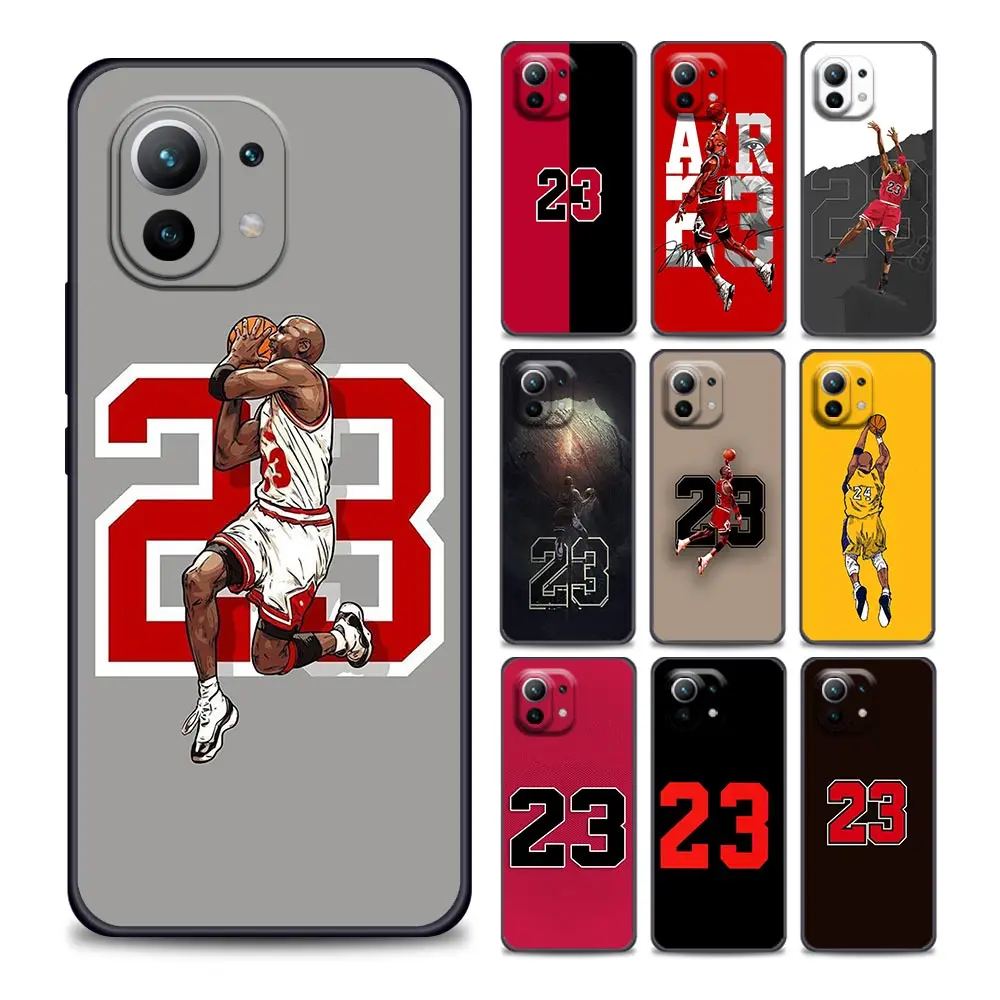 

Sports Brand 23 Phone Case for Xiaomi Mi 11 Lite 11i Ultra 11X 11T EN Poco F1 X3 NFC GT M3 F3 GT M4 Pro Soft Silicone Cover