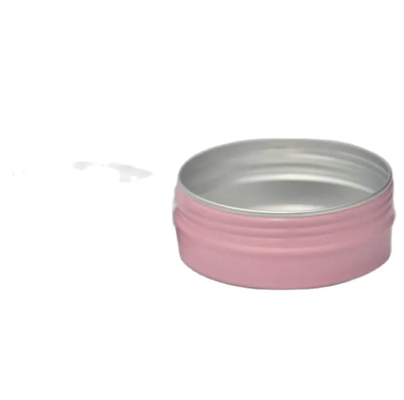 Контейнер для средств по уходу за кожей, косметики, масок, восков и чая из алюминия розового цвета объемом 60 грамм.