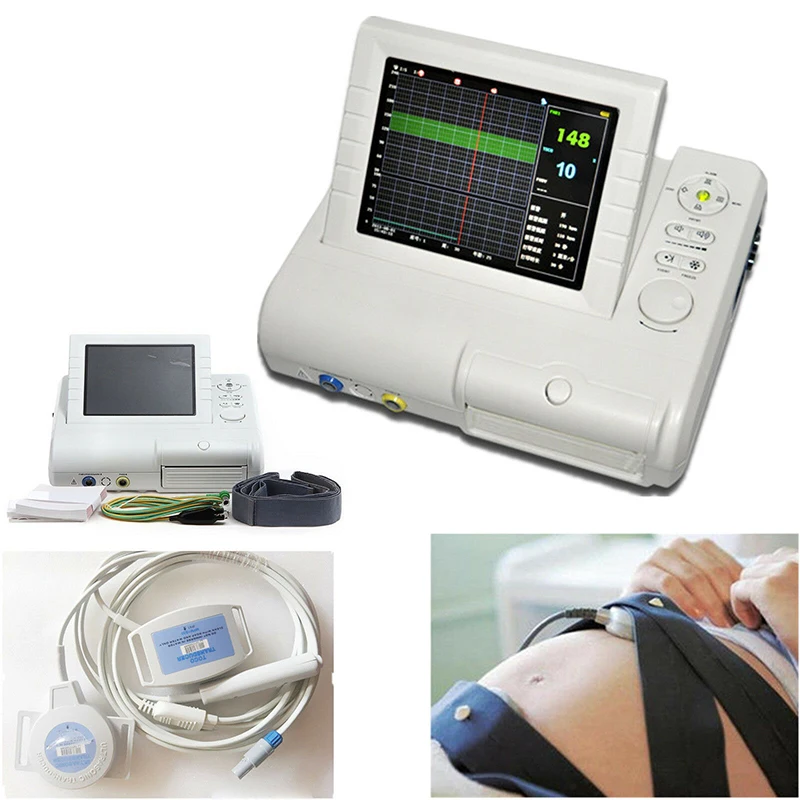 CMS800G Fetal Monitor+FHR Ultrasound probe TOCO transducer Fetal Movement Marker - buy at the price of $456.72 in aliexpress.com | imall.com