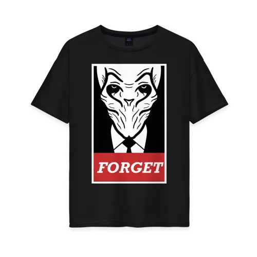Женская футболка хлопок Oversize Obey The Silence | одежда