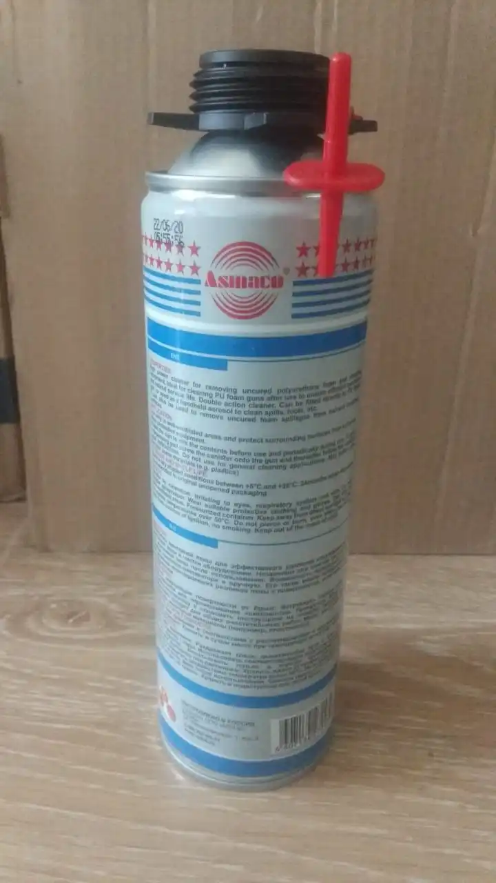 Очиститель монтажной пены PU FOAM CLEANER|Монтажный пистолет| |