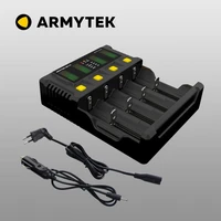 universal charger armytek uni c4 for imrli ion ni mh ni cd lifepo4 and ni zn rechargeable batteries plug type c type a