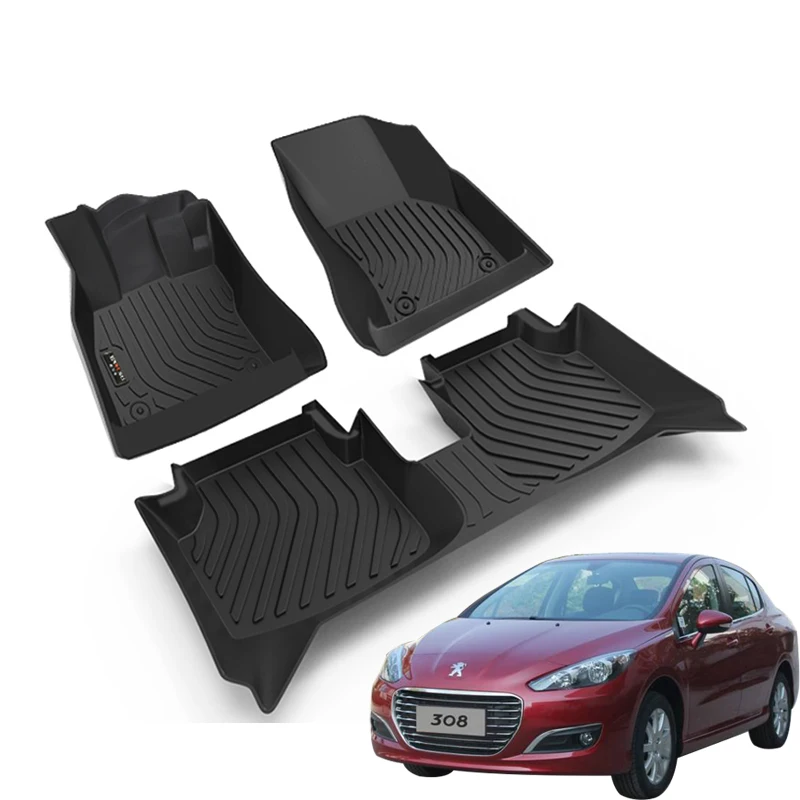 

Автомобильные резиновые коврики для Peugeot 308, 2012, 2013, 2014, 2016