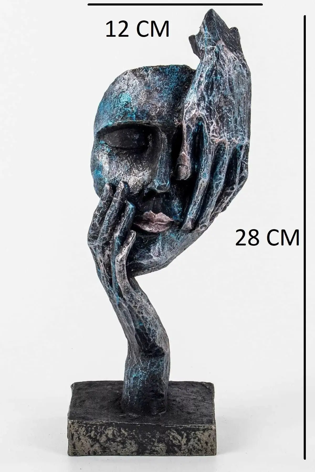 

Home Office Concept Not Seen Decorative Trinket Blue 28 Cm
