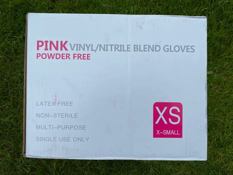 Nitrile gloves-vinyl Pink 100 pcs size XS &quotWally plastic&quot (China) |