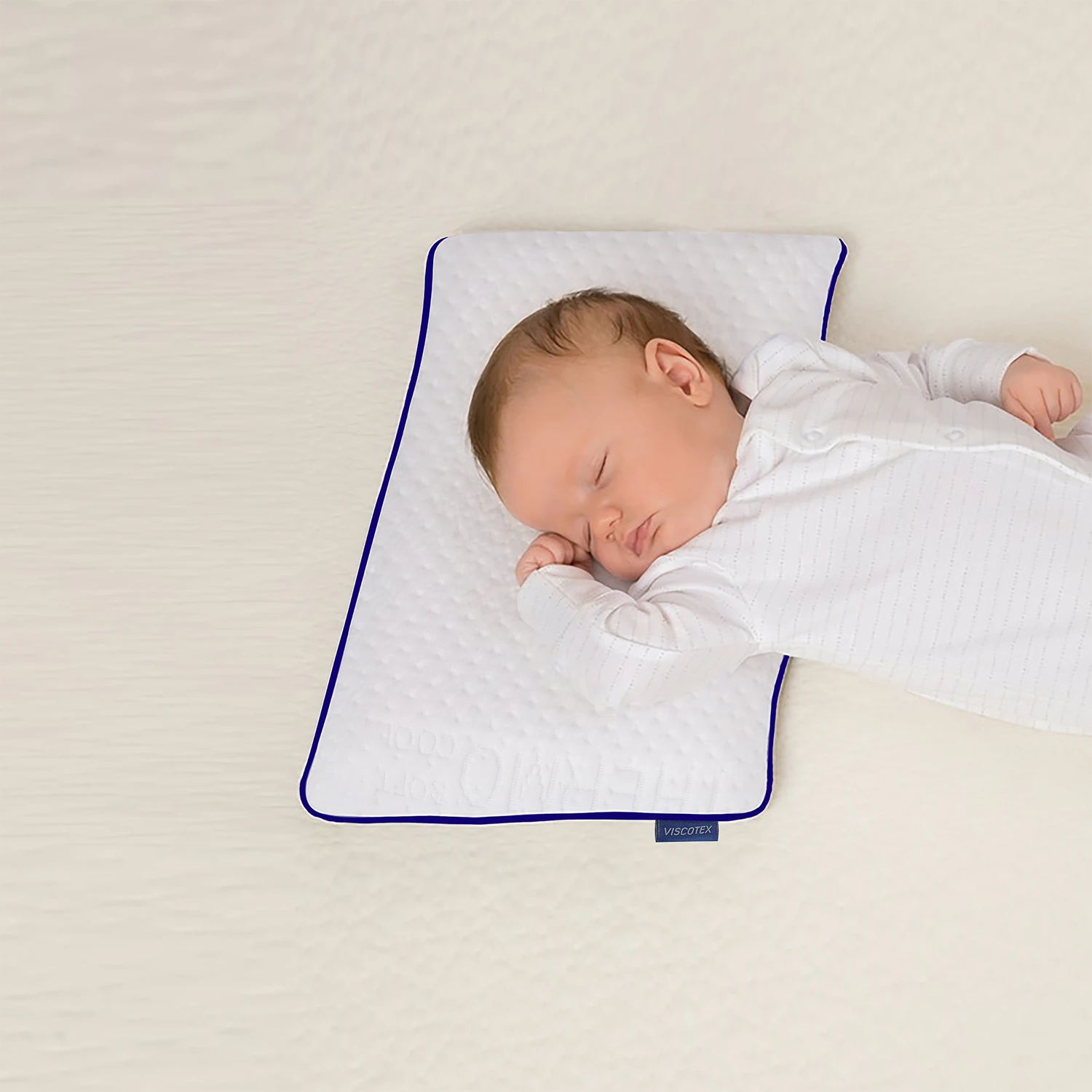 

Viscotex Visco Baby Pad 50x32x6 cm. Your Baby 'S Neck and Backbone Perfect Support Sağlayan Terletmeyen Pillow