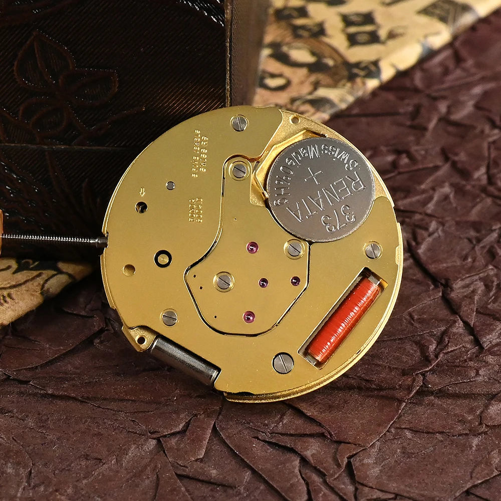 RONDA 6004.D Quartz Movement Battery Included Swiss Luxury Watch Mechanism Replacements Movt Gold Parts 5 Jewels
