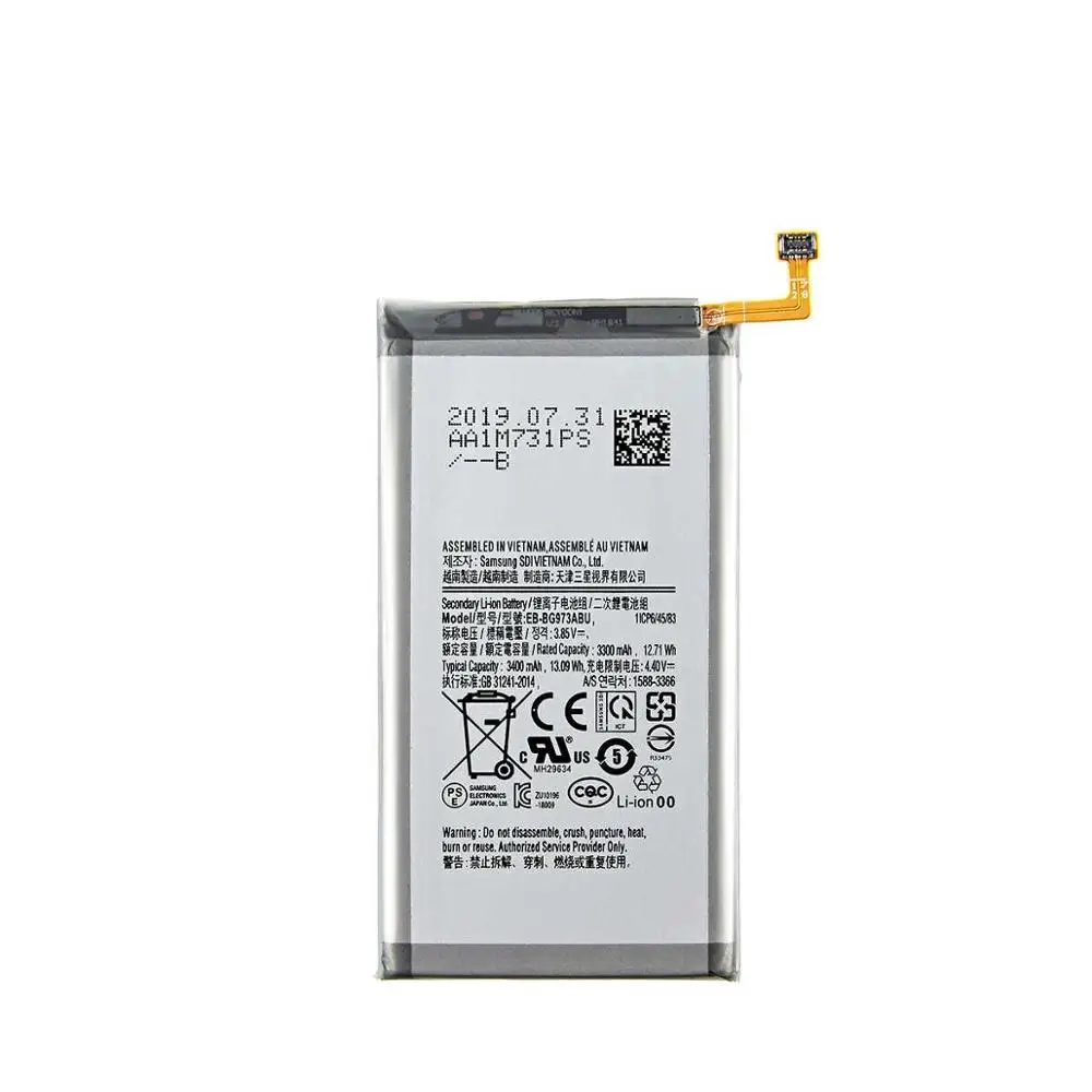Аккумуляторная батарея EB-BG973ABU для телефона Samsung Galaxy S10 G973F G97 3400 mAh | Мобильные