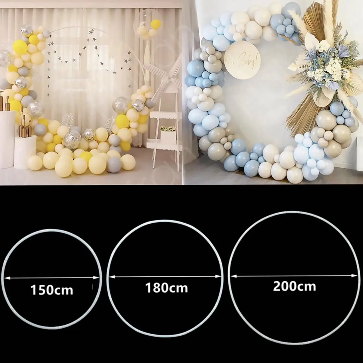 Balloon Circle Arch Balloon Holder Stand Support for Birthday Wedding Party Decorations Baby Shower Balloon Column Accessories