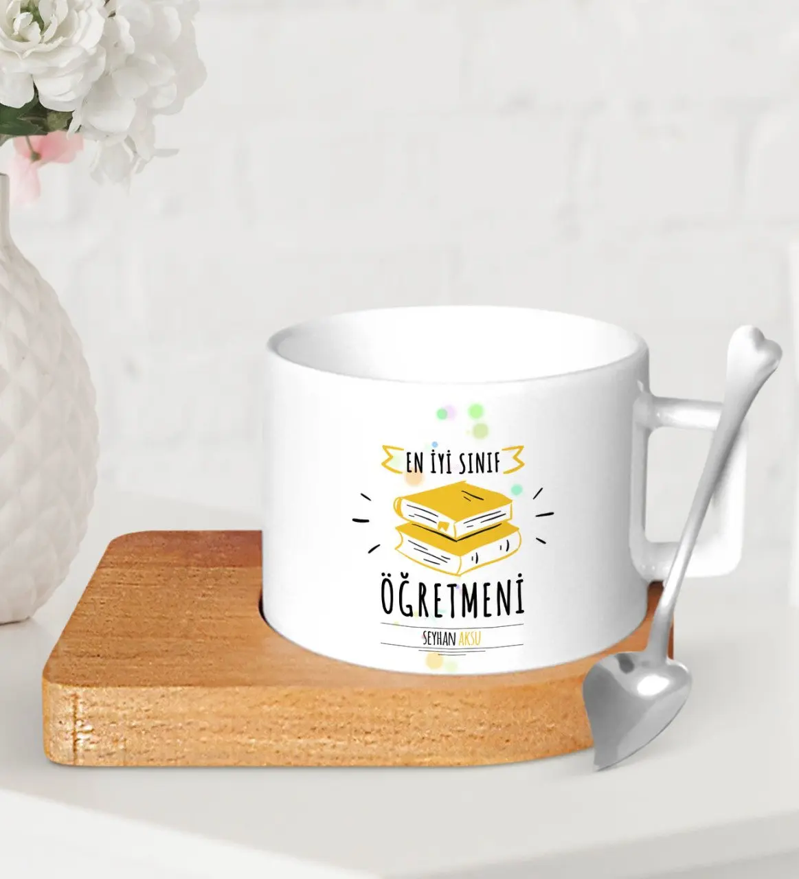 

Персонализированные Лучший класс учительский деревянный альтлыклы керамические Fincan-6