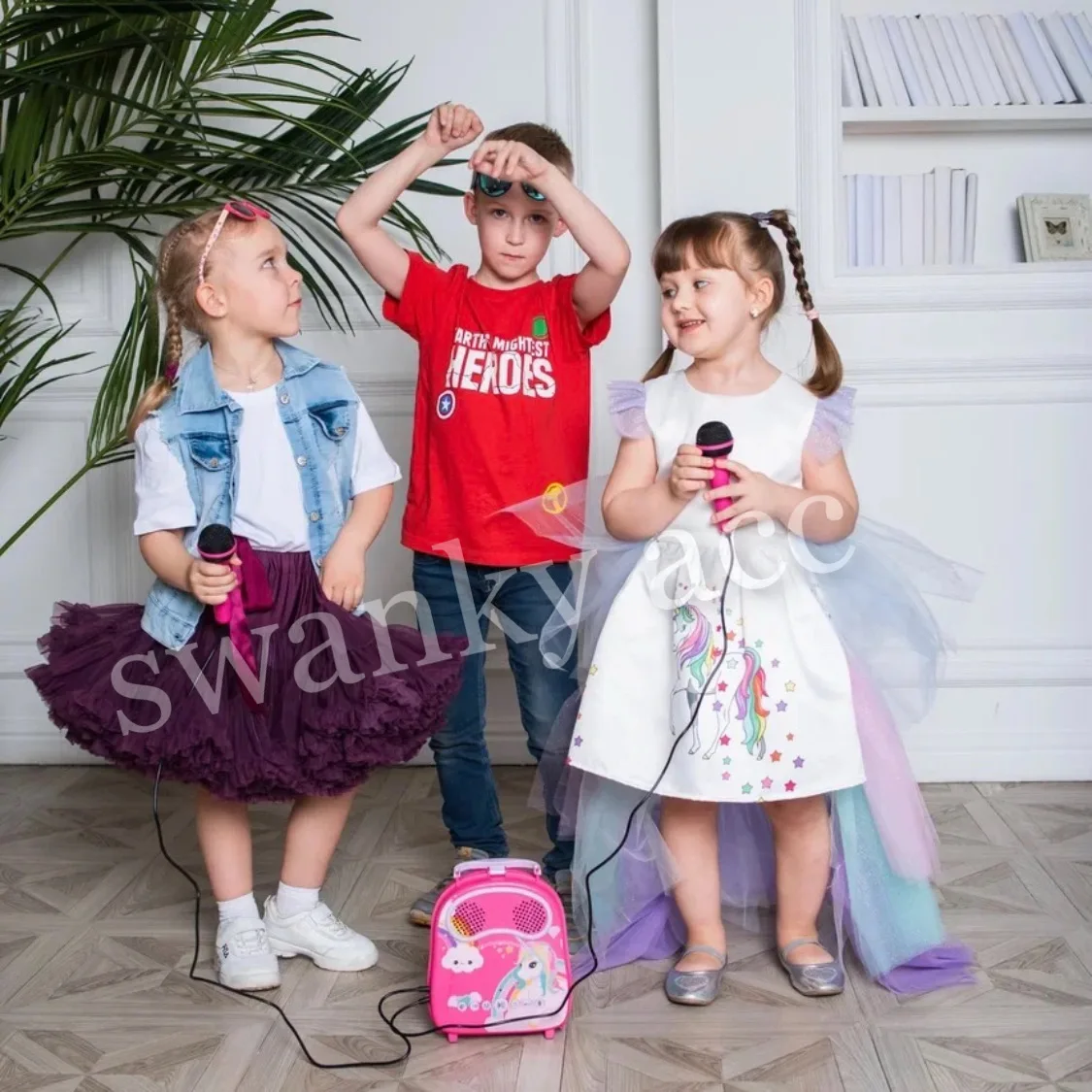 Kids Karaoke Speaker children speaker microphones | Электроника