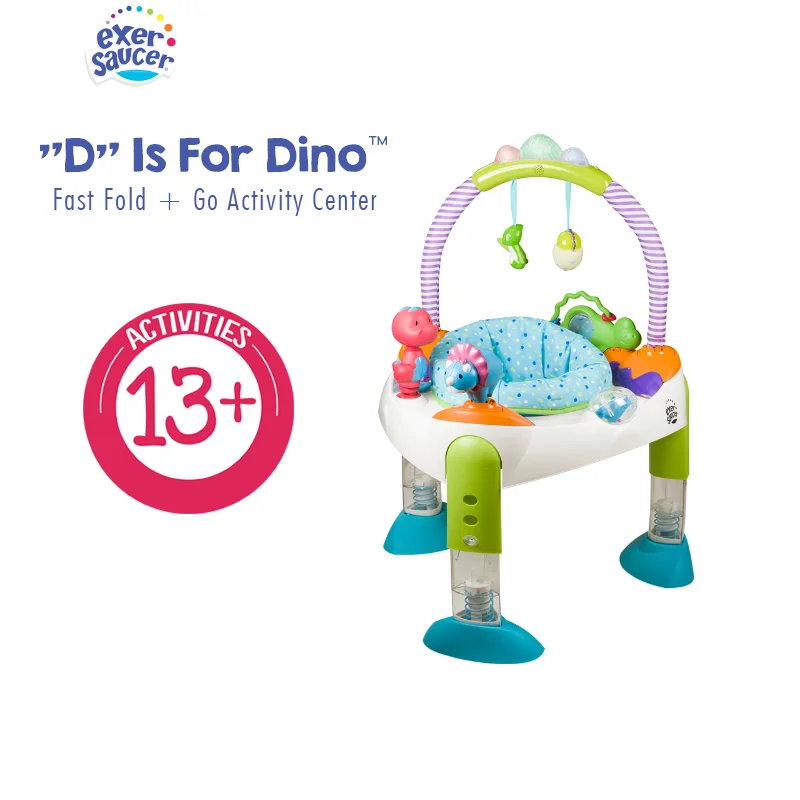 Exersaucer от Evenflo &quotD&quot для Дино быстро складывается + Go центр деятельности детская