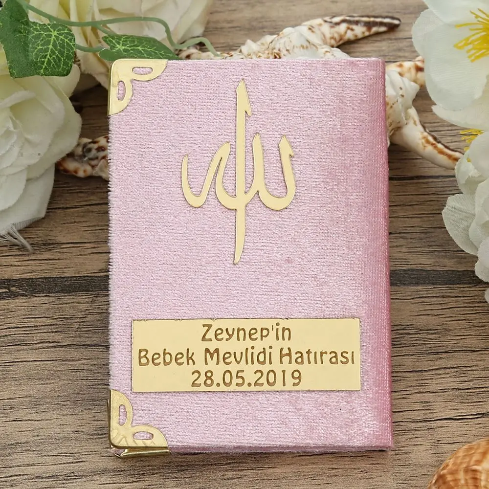 10 Piece Luxury Muslim Gift Set Velvet Yasin Sharif Islamic Personalized Plexi Wholesale Shopping Religious Items Ramadan 2022 Worship Societies Excellent Quality Mevlüt Groups Fashion