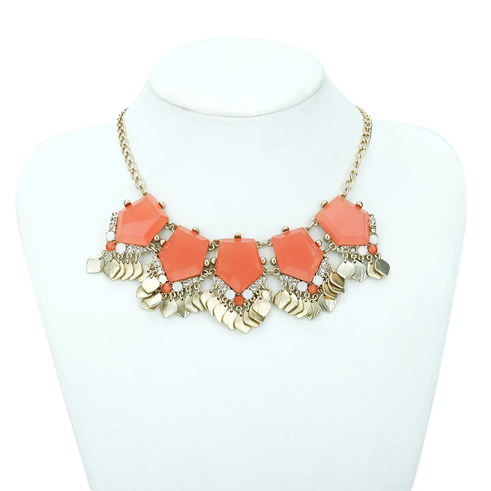 EPI популярное милое элегантное женское богемное колье из драгоценных камней и