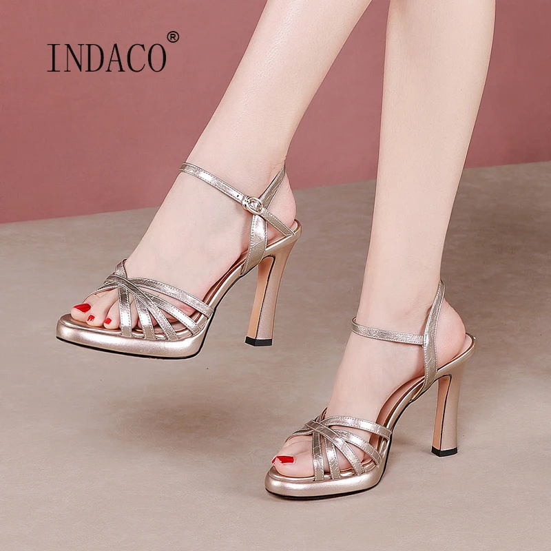 

Women Sandals Shoes Woman Summer Shoes High Heels 2021 New Leather Fashion Sandals Sandalias Mujer