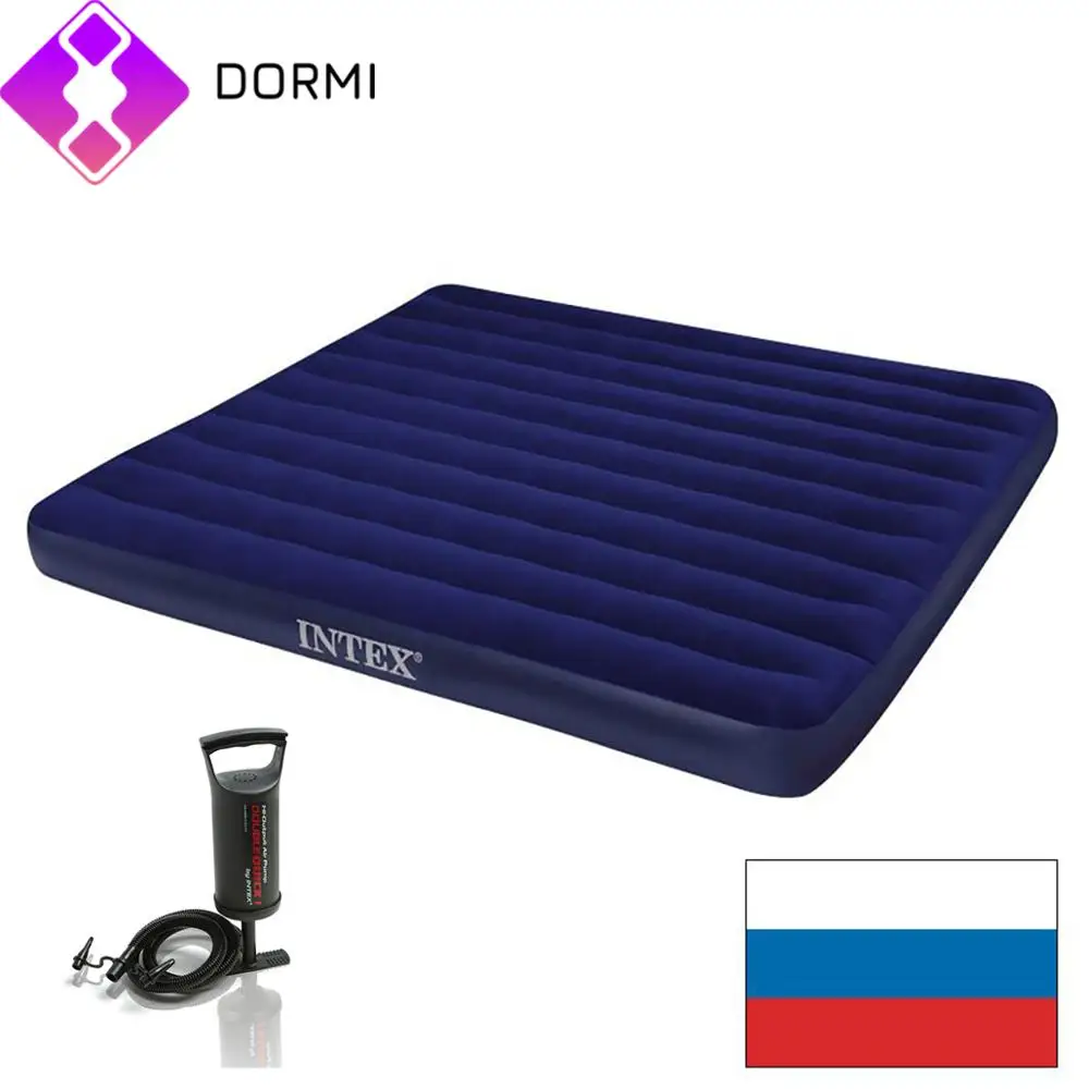INTEX надувной матрас кровать для дома или туризма плавания с насосом 99X191X25CM