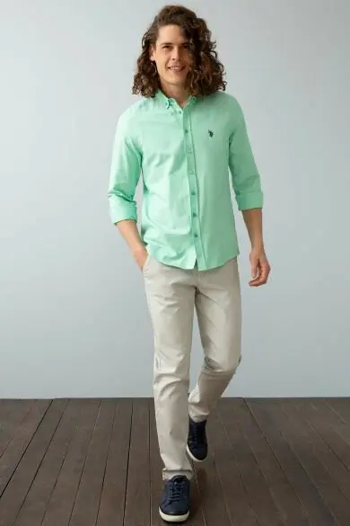 U.S. POLO ASSN. Men's Woven Gomlek