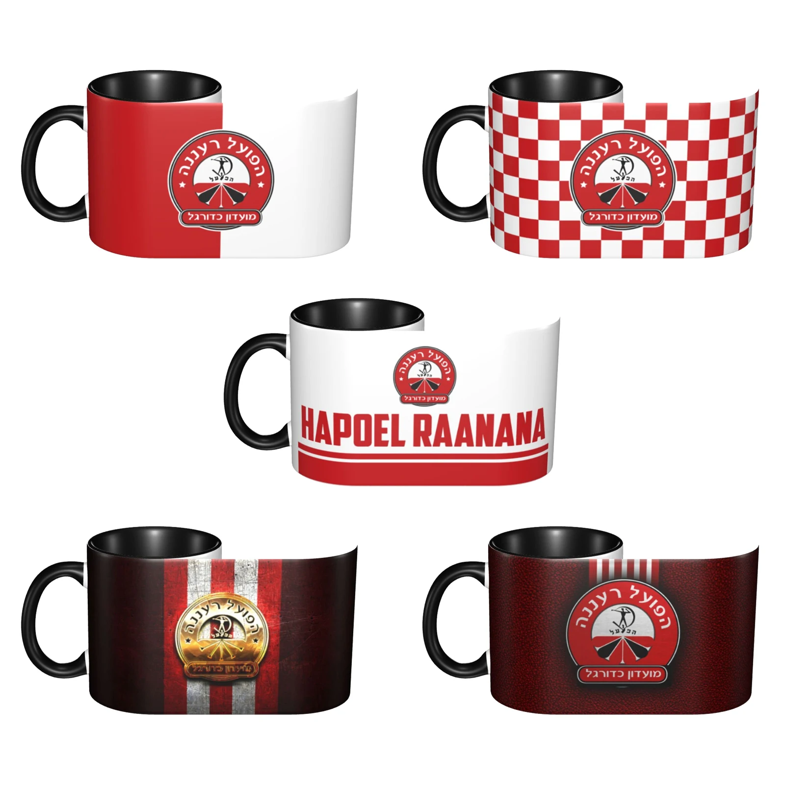 

Israel Hapoel Raanana Fc 11 OZ Ceramic Coffee Mug with Handle Tea Cup for Cocoa Milk Cereal Drinks Mug