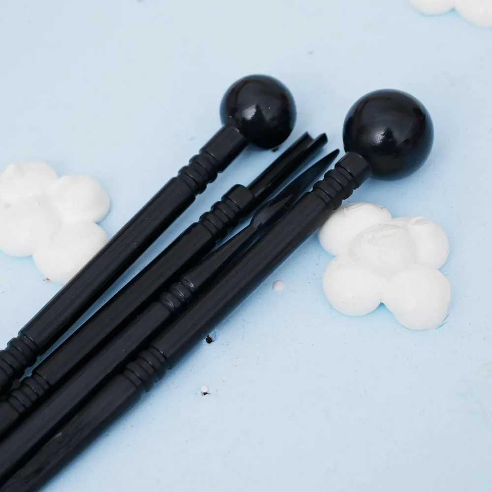 4 шт./компл. резные ручки полезные приспособления для выпечки простой цветочным