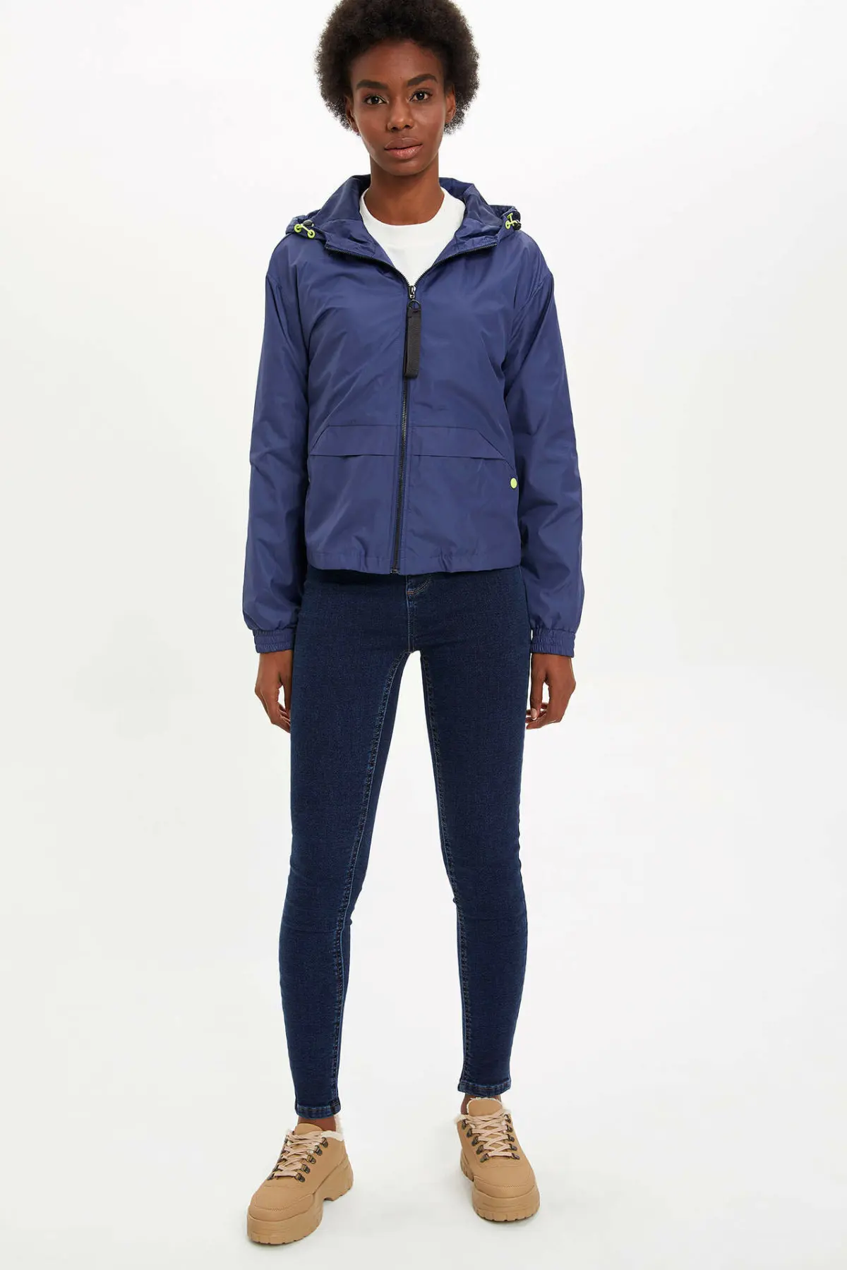 Дефакто повседневные женские спортивные пальто с капюшоном Женские