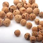 20 шт. поплавки из натурального пробкового шара, бусины для разполнения, бусины для ловли карпа, рыболовные бусины без приманка с запахом, приманка для волос с плавающим дном, всплывающая рыболовная приманка