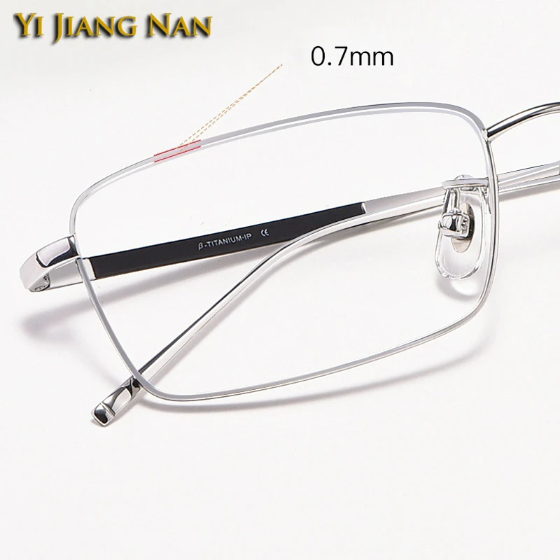 Мужские Роскошные очки титановый рецепт квадратные Оправа очков оптические
