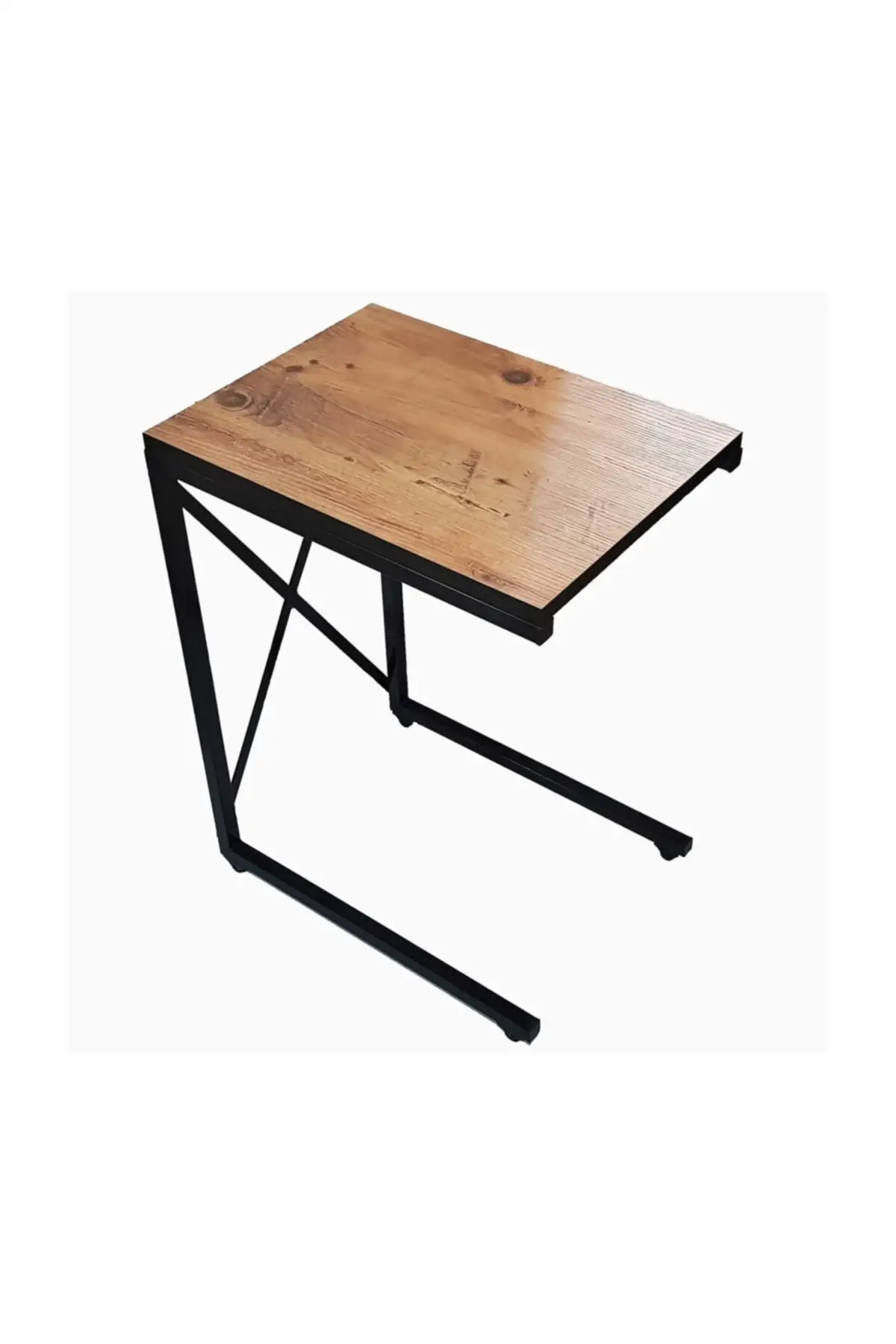 

Grande Home Metal Star Wheel C Service Table Pine