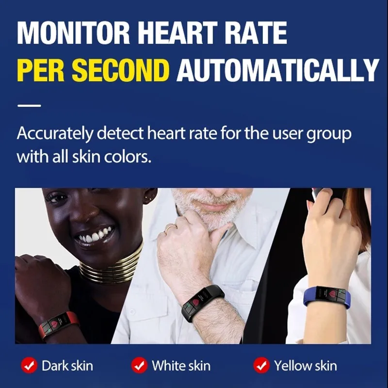 Color Screen Fitness Smart Band Heart Rate Infrared Temperature Monitor Waterproof Bracelet Bluetooth 5.0 Health Wristband | Электроника