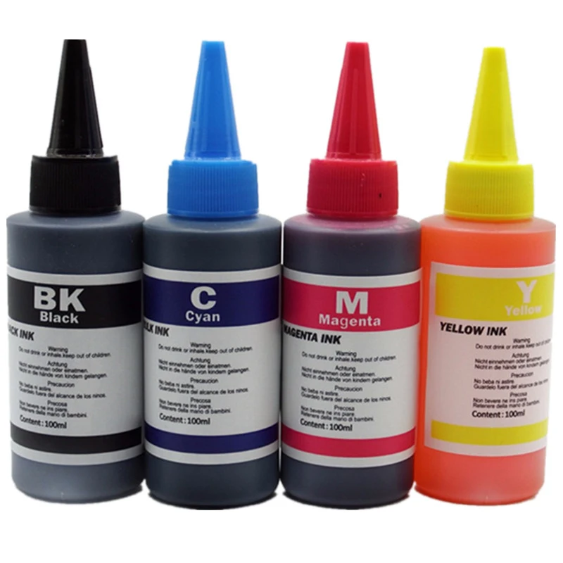 

TOP Quality Refill Dye Ciss Ink Kit Photo Print T1901 T1911 T1912 T1913 T1914 Dye Ink For-Epson me401 me301 me303 Printers