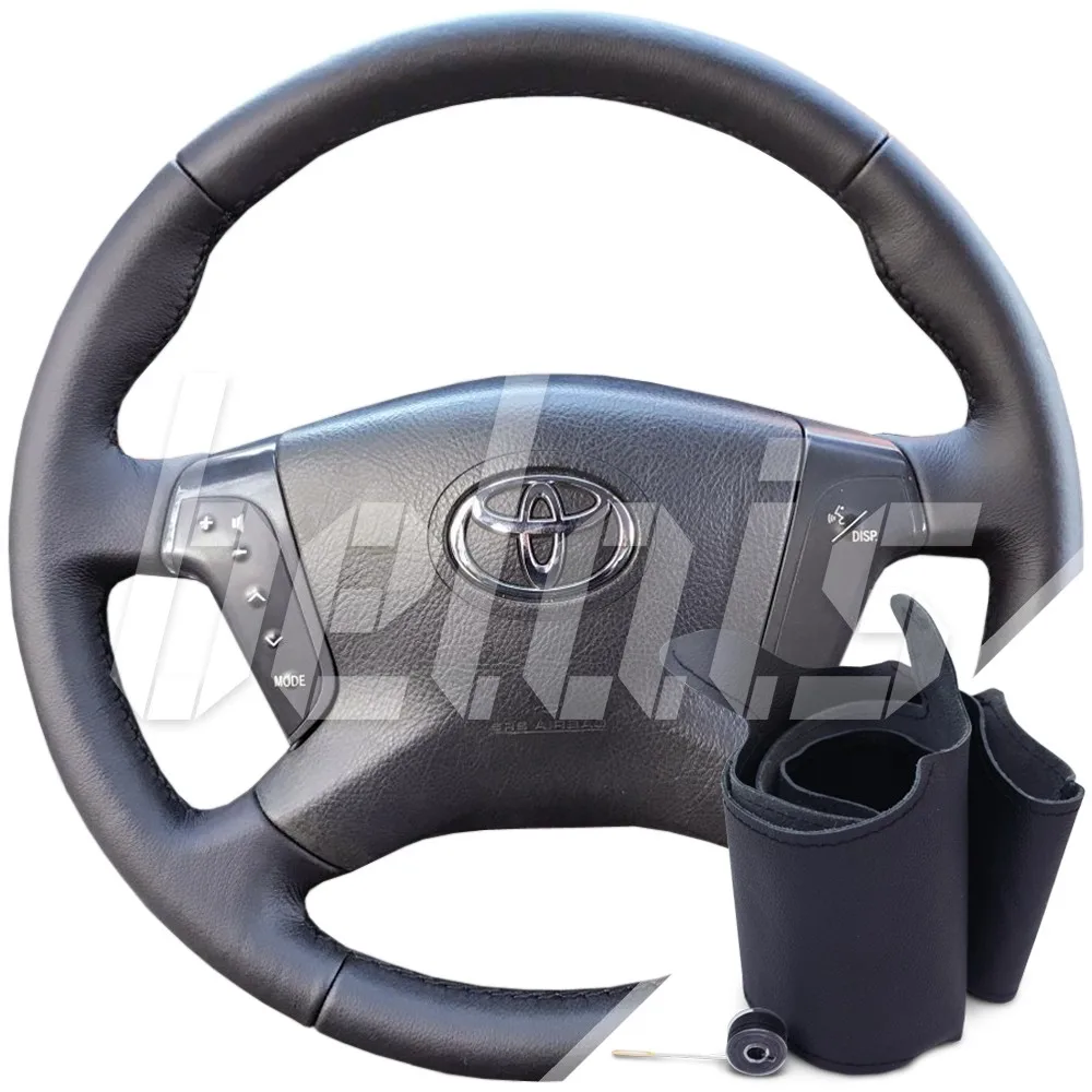 Braid steering wheel genuine leather Toyota Avensis II 2003-2009G. A. (to replace the factory skin black) # kt-0235 | Автомобили и