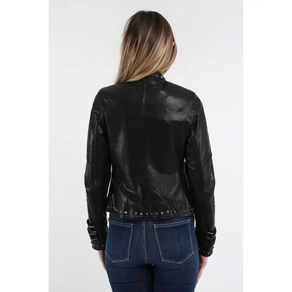 Women Leather Jacket Genuine Real Leather Jacket leather Coat lambskin coat Female Jacket Genuine Leather Women's Black Coat